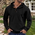 thumbnail image 2 of Uikmnh Men's Sweatshirts, Textured Pullover Hoodie Casual Solid Color Sweatshirt for Fall Winter Comfortable Warm Lined Jacket, Hoodies for Men,S, 2 of 5