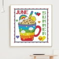thumbnail image 4 of Cuadros Decorativos 5D diamante pintura DIY postre taza completo taladro redondo Rhinestone Kit (B1208) Wdftyju embutido en tela, 4 of 9