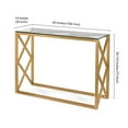 thumbnail image 6 of Evelyn&Zoe Dixon 42" Wide Rectangular Console Table, Brass, 6 of 8