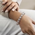 thumbnail image 2 of Ross-Simons Italian 12mm Sterling Silver Bead Stretch Bracelet, Women's, Adult, 2 of 4
