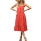 thumbnail image 1 of Sunloudy Vestido midi sin mangas para mujer, vestido de playa con volantes sueltos de color sólido sin mangas de verano Sunloudy  S M L XL, 1 of 7