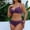Purple, variant on Bzhegqhd Womens Bikini Sets Sexy Two Piece,Women Solid Color Sexy Backless Strap Bikini Swimsuit,