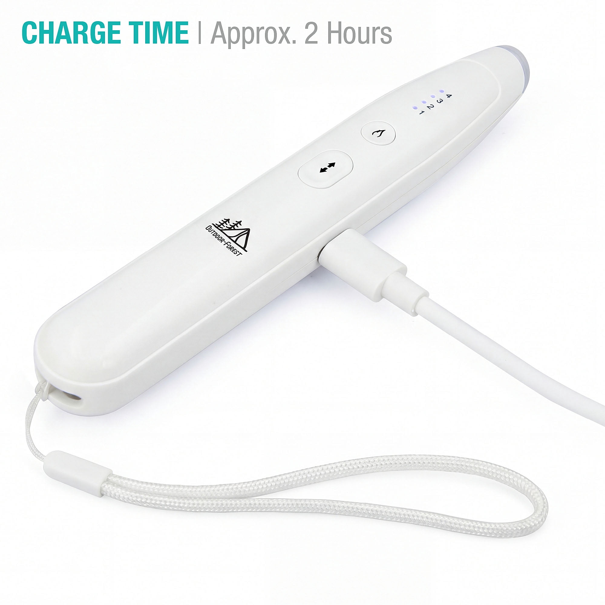 Outdoor-Forest Bug Bite Relief, White Color, Chemical Free, USB Type-C Cable Included