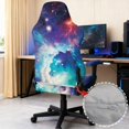 thumbnail image 4 of Xixirimido Gaming Chair Covers with Armrest Covers 4Pcs Stretch Game Computer Office Chair Slipcovers Rotating Armchair Protective Cover, Galaxy Cosmic Design, 4 of 8