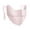 Pink, variant on 1PC 100% Mulberry Silk UV Protection Face Mask - Pink Adjustable Breathable Sun Shield for Summer
