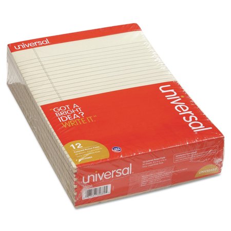 UPC: 0087547358825 | Universal® Perforated Note Pads  8-1/2 x 11  Ivory  Dozen (UNV35882)