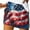 G, variant on Taqqpue 4th of July Shorts for Women USA Flag Printed Elastic Waist Drawstring Summer Casual Shorts