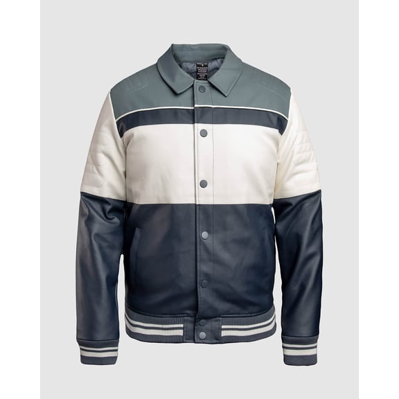 MEN'S LUCIO VEGAN LEATHER RACING JACKET