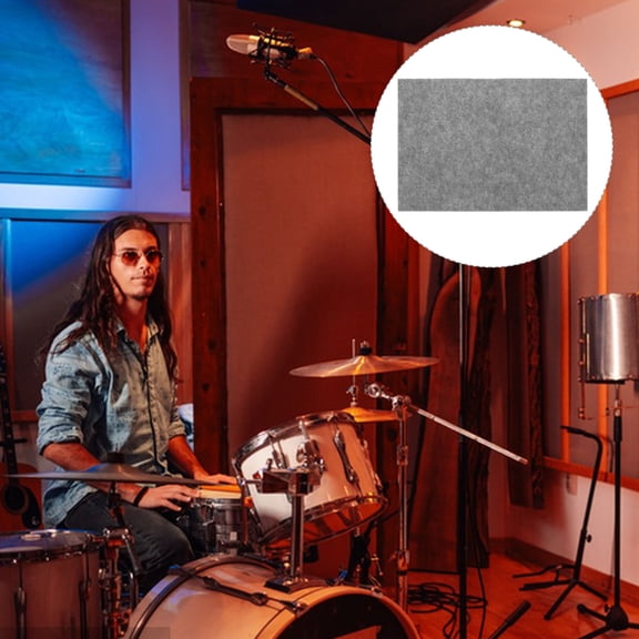 KAKOWELY Acoustic Panel Grey for Home Wall Soundproofing and Noise Reduction