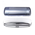 thumbnail image 2 of 2 Pcs Glasses Case, Aluminum Hard Shell Eyeglasses Case Striped Spectacles Box 160x73x42MM & 151x56x32MM, 2 of 7