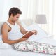 thumbnail image 5 of Balery I Love My Dad Pantalones de pijama para hombre, pijama ultraligero, pantalón de descanso-Large, 5 of 6