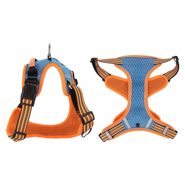 Chaleco Para Perros Arnés Pet Jewel Azul Malla Transpirable Ajustable