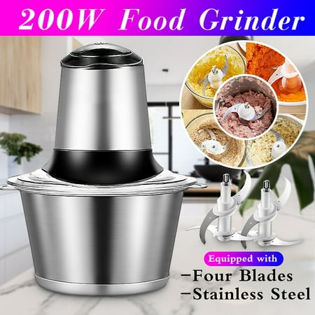 2L 200W Multipurpose Electric Meat Grinders Vegetables Mincer Slicer Food Processor Kitchen Tools With Double