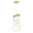 thumbnail image 4 of Pemberly Row Modern / Contemporary Metal LED Pendant in Gold Leaf, 4 of 7