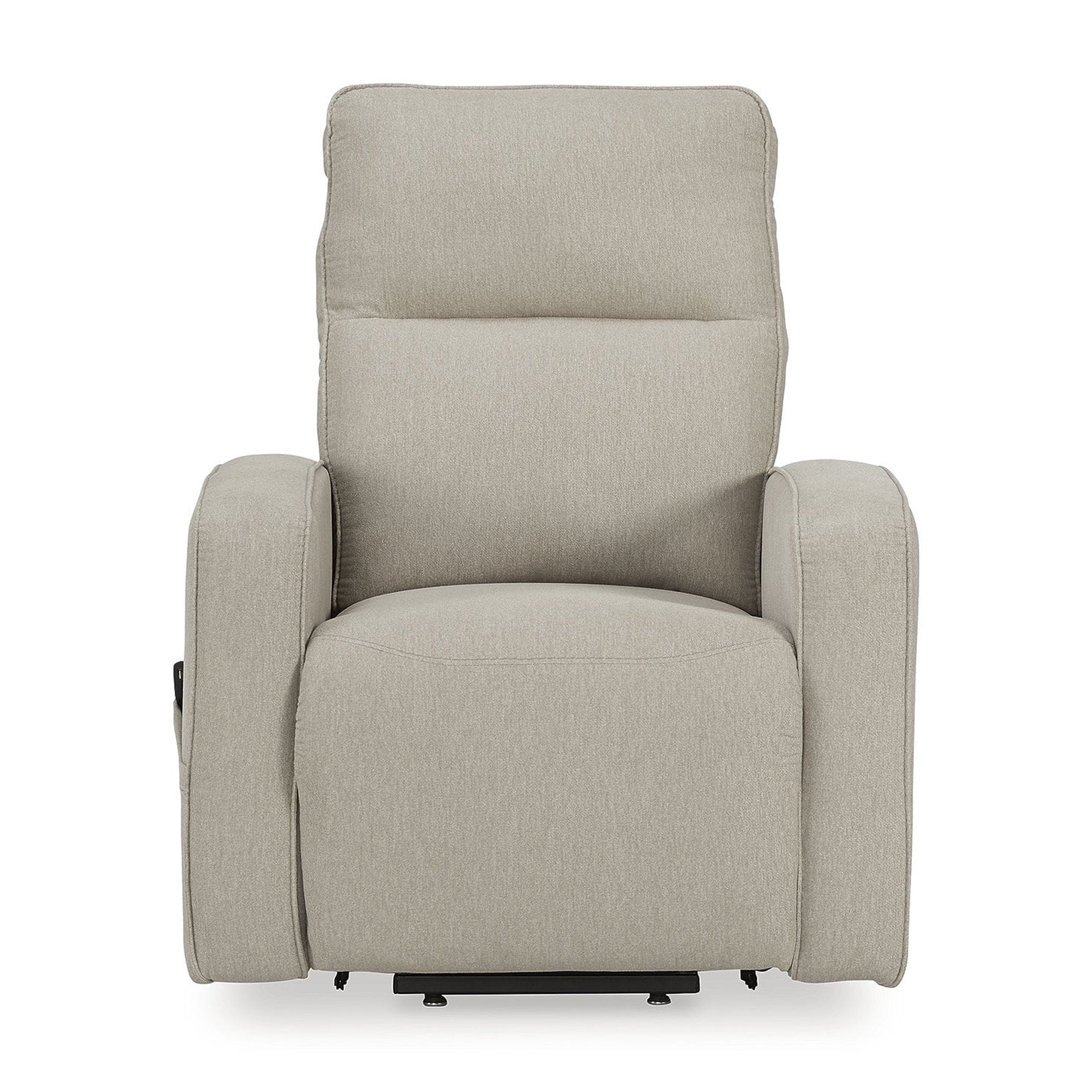 Signature Design by Ashley Starganza Power Lift Recliner Chair with Heat & Massage - Next-Gen Nuvella™ Fabric, Smoke
