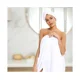 thumbnail image 3 of Toalla de baño para mujer para ducha de spa, toalla de baño, batas de baño de microfibra suave, envoltura con turbante para el cabello, 3 of 5