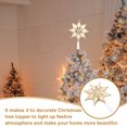 thumbnail image 2 of Adorno de árbol de Navidad iluminado, adorno de estrella de árbol de Navidad, adorno de árbol de Navidad, copa de árbol de estrella de Navidad, 2 of 7