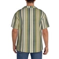 thumbnail image 3 of Haiem Colourful stripes Pattern Men's Casual Shirts Short Sleeve Button Down Shirts Fashion Textured Summer Beach Shirt-XX-Large, 3 of 5