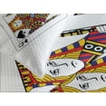 thumbnail image 4 of Ambesonne Casino Quilted Bedspread Set 3 Pcs, Queens Poker Play Cards, Queen Size, Black Red Yellow, 4 of 5