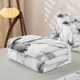 thumbnail image 5 of Erosebridal Gray Magnolia Zipper Twin Comforter Sets with Fitted Sheet and 2 Pillowcases for Girls, Watercolor Floral Plant Zipper Bedding Set, Gray Reversible, 4pcs, 5 of 7