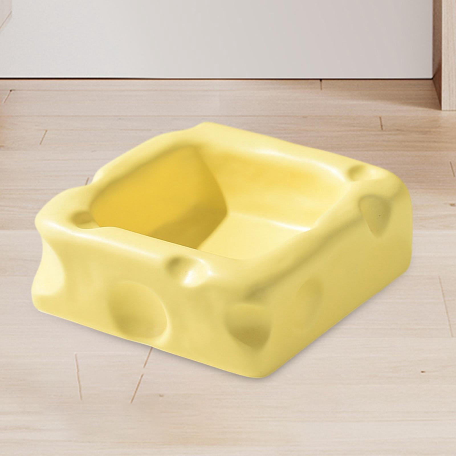 Fzaqwen Ceramic Cat Bowl No Black Chin Easily to Clean Anti Slip Dog Slow Feeder Bowl