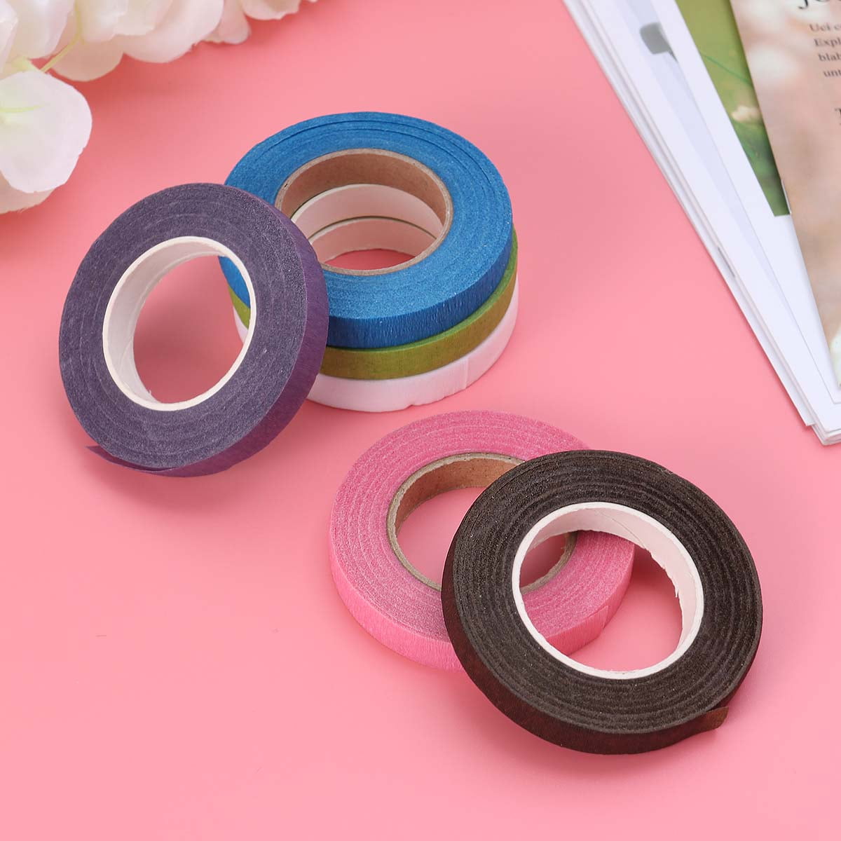 6 Rolls 30 Yard Floral Tapes Flower Tapes Floral Stem Wrapping Packing