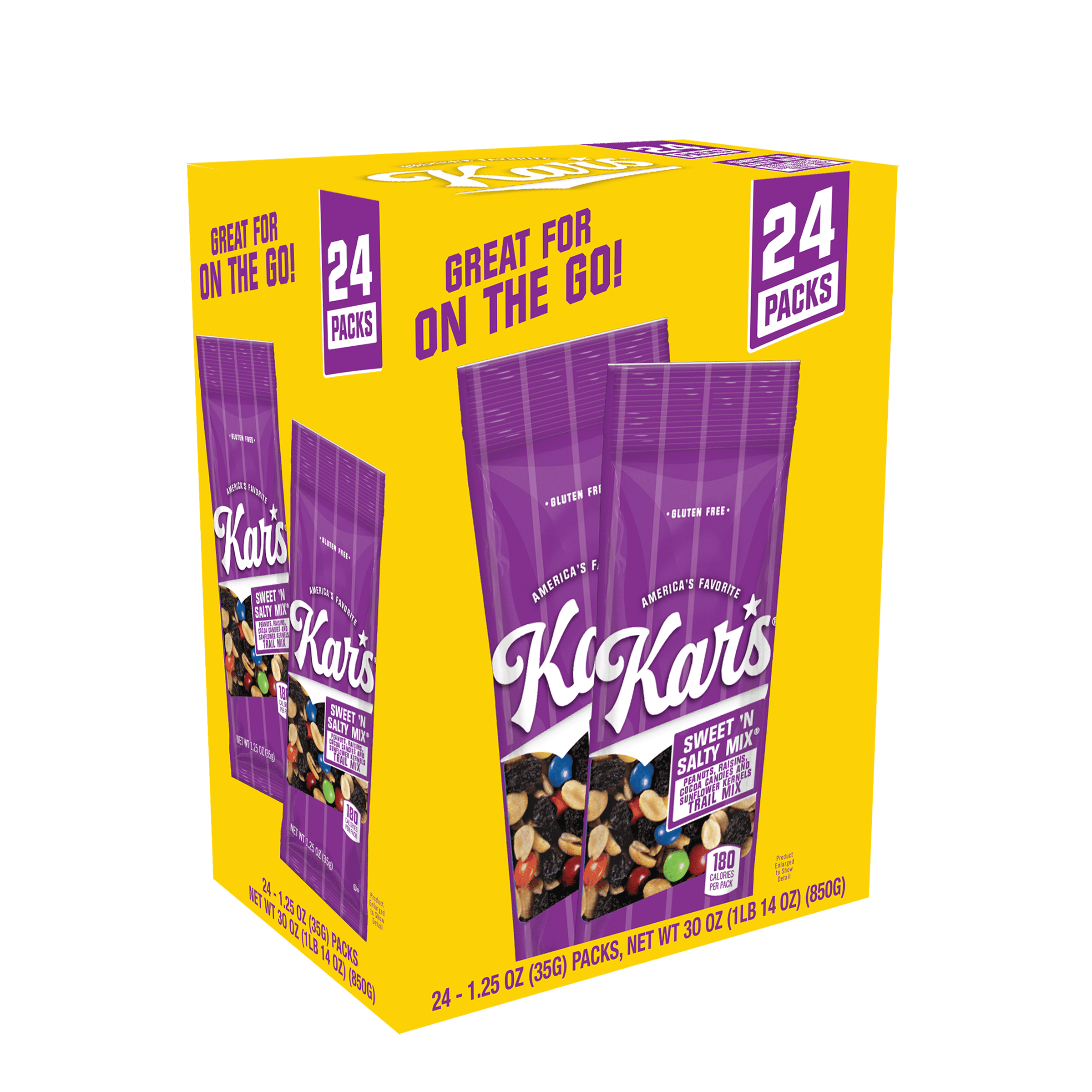 Kar's Sweet 'N Salty Trail Mix, 1.25 oz, 24 Count