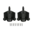 thumbnail image 1 of 2Set Furniture Hardware Adjustable Feet Support Legs for Bed Wardrobe Furniture Black, 1 of 5