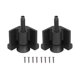 thumbnail image 1 of Juego de 2 herrajes para muebles, patas de soporte ajustables para cama, armario, muebles, color negro, 1 of 5