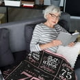 thumbnail image 3 of LHSHID 70th Birthday Gifts for Women Blanket Funny 70th Birthday Decoration for Women Birthday Gifts for 70th Women Best 70th Birthday Gift Ideas for Women Happy Birthday Gifts 60"x80", 3 of 6