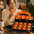 thumbnail image 6 of Halloween Pumpkin Crunchy Squishy Toy, Jack O Lantern Stress Ball Carved Face, Random Face Fidget Toy with Crunchy Sound, Sensory Toy for Kids Adults, Party Favor Gift, 6 of 6