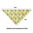 thumbnail image 6 of Fruit Dog Bandanas Washable Hawaii Pet Scarf Adjustable Summer Triangle Dog Bibs Assortment Pet Kerchief Dog Bandana Accessories for Summer Small Medium Size Pets, 6 of 8