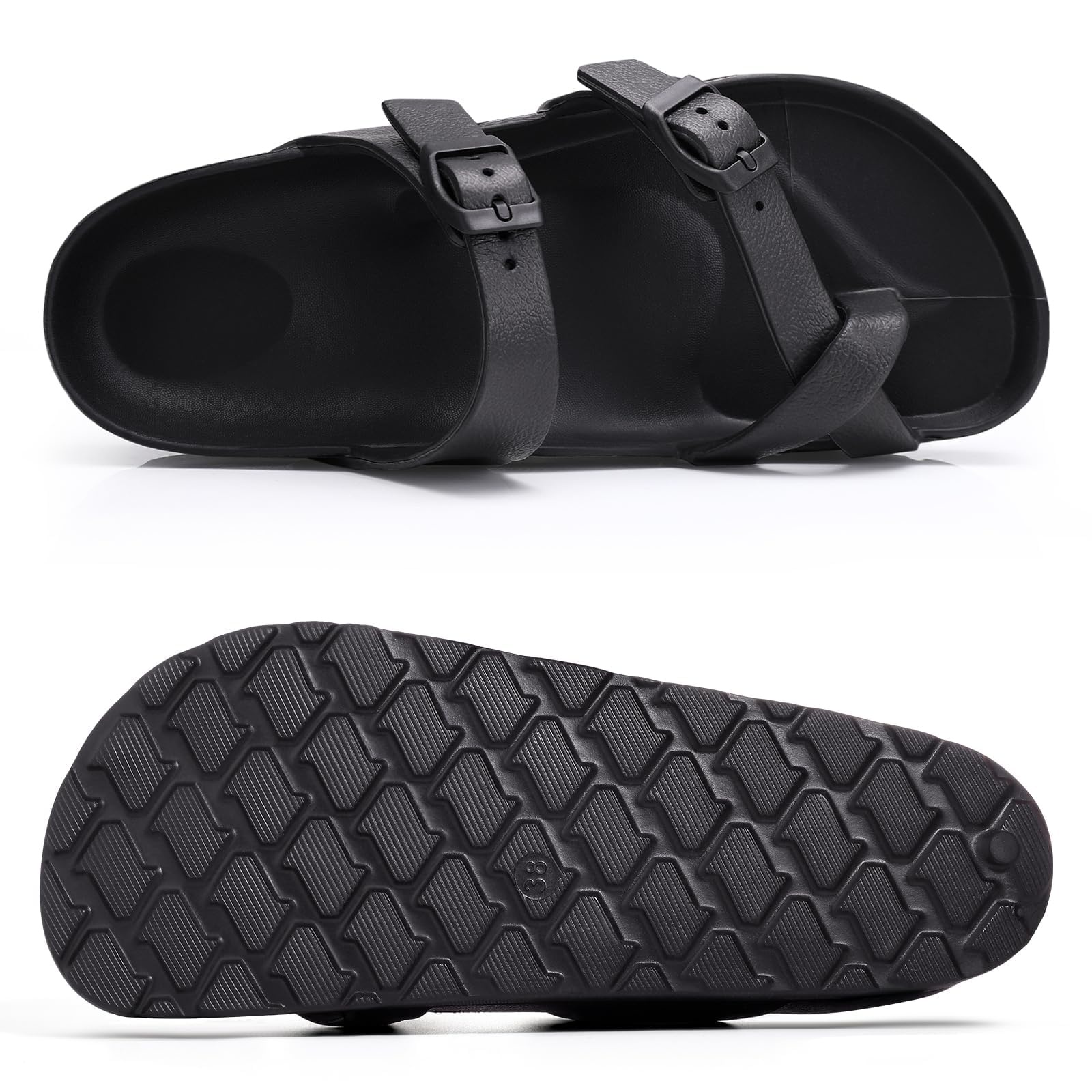 Litfun Women's Platform Slides with Arch Support photo 3