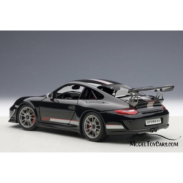 Porsche 911 (997) GT3 RS 4.0, Black w/ Stripe - AutoArt 78146 - 1