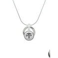 thumbnail image 2 of Delight Jewelry Silvertone Domed Black DNP Joy Ring Charm Necklace, 18", 2 of 4