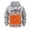 Grey, variant on HUITKMM Mens Hoodie Men's Casual Fashion Winter Warm Hooded Casual Hooded Sweatshirt without Battery