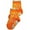 orange flower, variant on Tic Tac Toe Girls Flower Sock 31861-X-Small (orange flower)