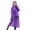 Purple, variant on Adult Portable Raincoat Rain Poncho with Hoods and Sleeves See Through Hooded Raincoat Festival Long Rain Coat Outdoor Camping Rainwear