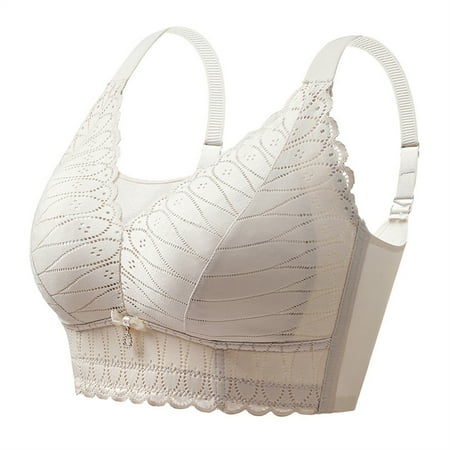 LLYWEY Padded Bralette Discounts Soft Bras Women Wirefree Ladies Bralette Bra Style-1113 Women Padded Bra Feature Adult Female Wireless Sports Bras Beige 42B