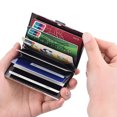 thumbnail image 1 of Bolsa Titular de la tarjeta de crédito de acero inoxidable antirrobo RFID monedero de la tarjeta (plata) Ehuebsd Nuevos Originales, 1 of 7