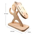 thumbnail image 4 of Bloque de Madera Hecho a Mano Creativo Organizador con Forma de Soldado Espartano, Encimeras de Cocina, Almacenamiento, Cocina , Antideslizante Soledad Titular de bloque, 4 of 10