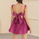 thumbnail image 5 of Vestido Mini vestido de línea A para mujer, elegante, elegante, sin espalda, para fiesta, Club, vestido corto de Cami Kuymtek Púrpura L para Mujer, 5 of 5