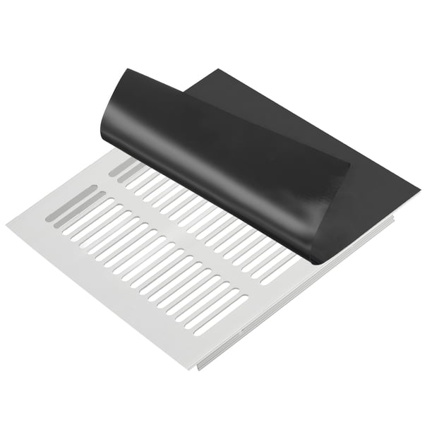 Cubierta de Ventilación Magnética Uxcell, Cubiertas de Registros de Aire de Piso y Pared, Bloqueador de Ventilación Magnético para Hogar RV HVAC Chimenea Horno Negro 11.9 " x 11.9 "