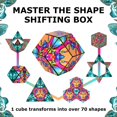 thumbnail image 4 of Caja cambiadora Fidget Toy con forma de Shashibo con 36 imanes, color agua, 4 of 8