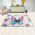 thumbnail image 3 of Butterfly Area Floor Mats Non-Slip Rugs Soft Doormat 31 x 20 inch Carpet for Living Dining Room Bedroom Decorative, 3 of 7