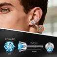 thumbnail image 4 of Titanium Hypoallergenic Earrings for Sensitive Ears, 20G Flat Back Stud Earrings Cartilage Earrings | Cubic Zirconia Stud Earrings, Comfort Sleeper Jewelry Gift, 4 of 6