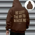 thumbnail image 4 of Christian Hoodies for Men 2025 I Am The One He Left The 99 To Rescue Me Hoodie Hooded Sweatshirt with Pockets Pullover, 4 of 6