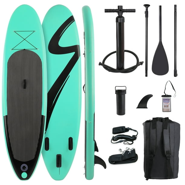 Arlopu Portable 10' Inflatable Stand Up Paddle Board with Aluminum