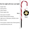 thumbnail image 6 of COCOBELA 19" Christmas Candy Cane Lights, 8 Packs Christmas Pathway Marker Candy 8 Modes Solar Lights Walkway Outdoor Markers with Stakes for Garden Patio Christmas Decorations, 6 of 11
