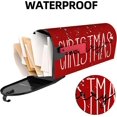thumbnail image 3 of Merry Christmas Mailbox Cover 25.5x21 Inch, Christmas Post Letter Box Covers, New Year Holiday Xmas Magnetic Waterproof Mail Wraps for Outdoor Yard Garden Standard Mailbox Decor, 3 of 6